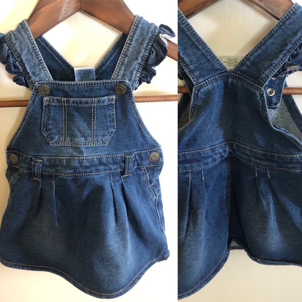 Okie Dokie 3m Denim Skirt Overalls